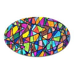 Pattern-13 Oval Magnet by ArtworkByPatrick