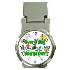Earth Day Money Clip Watches by Valentinaart