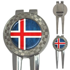 Iceland Flag 3-in-1 Golf Divots by Valentinaart