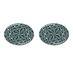 Modern Oriental Ornate Pattern Cufflinks (oval) by dflcprints