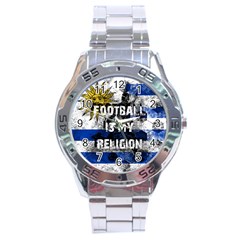 Football Is My Religion Stainless Steel Analogue Watch by Valentinaart