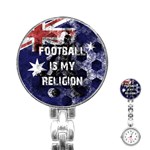 Football is my religion Stainless Steel Nurses Watch Front