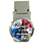 Football is my religion Money Clip Watches Front