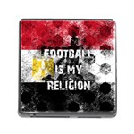 Football is my religion Memory Card Reader (Square) Front