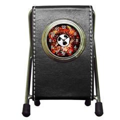 Football  Pen Holder Desk Clocks by Valentinaart