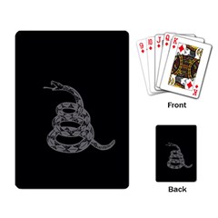 Gadsden Flag Don t Tread On Me Playing Card by snek