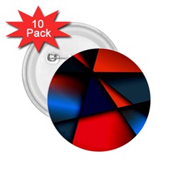 3d And Abstract 2 25  Buttons (10 Pack)  by Sapixe