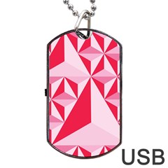3d Pattern Experiments Dog Tag Usb Flash (two Sides) by Sapixe