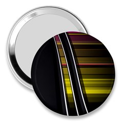 Abstract Multicolor Vectors Flow Lines Graphics 3  Handbag Mirrors by Sapixe
