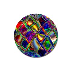 Abstract Digital Art Magnet 3  (round) by Sapixe