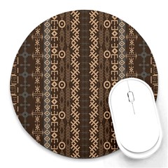 African Style Vector Pattern Round Mousepads by Sapixe