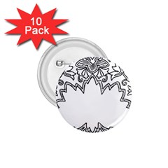 Bouquet Flower Decoration Pattern 1 75  Buttons (10 Pack) by Sapixe