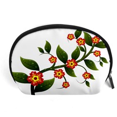 Flower Branch Nature Leaves Plant Accessory Pouches (large)  by Nexatart
