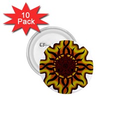 Disturbed Is An American Heavy Metal Band Logo 1 75  Buttons (10 Pack) by Sapixe