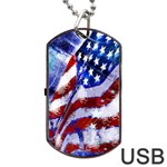 Flag Usa United States Of America Images Independence Day Dog Tag USB Flash (Two Sides) Back