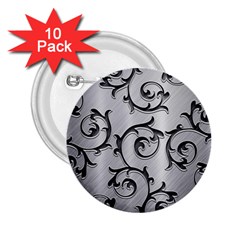 Floral 2 25  Buttons (10 Pack)  by Sapixe
