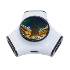 Galaxy Hotel Macau Cotai Laser Beams At Night 3-port Usb Hub by Sapixe