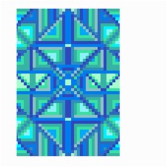 Grid Geometric Pattern Colorful Large Garden Flag (two Sides) by Sapixe