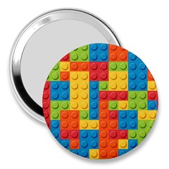 Lego Bricks Pattern 3  Handbag Mirrors by Sapixe