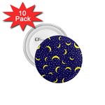 Moon Pattern 1.75  Buttons (10 pack) Front