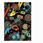 Music Pattern Large Garden Flag (Two Sides) Back