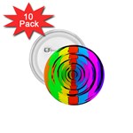 Pattern Colorful Glass Distortion 1.75  Buttons (10 pack) Front