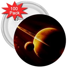 Planets Space 3  Buttons (100 Pack)  by Sapixe