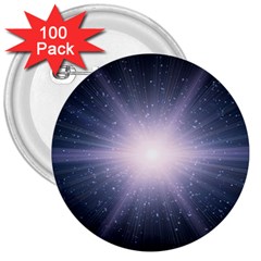 Real Photographs In Saturns Rings 3  Buttons (100 Pack)  by Sapixe