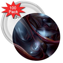Shells Around Tubes Abstract 3  Buttons (100 Pack)  by Sapixe
