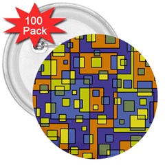 Square Background Background Texture 3  Buttons (100 Pack)  by Sapixe