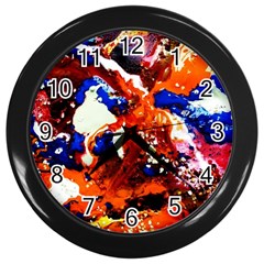 Smashed Butterfly 1 Wall Clocks (black) by bestdesignintheworld