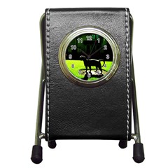 Guard 3 Pen Holder Desk Clocks by bestdesignintheworld