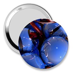 Spheres With Horns 3d 3  Handbag Mirrors by Sapixe