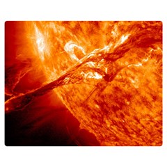 Spectacular Solar Prominence Double Sided Flano Blanket (medium)  by Sapixe
