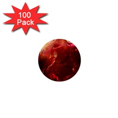 Space Red 1  Mini Buttons (100 Pack)  by Sapixe