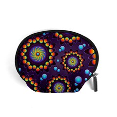 Texture Background Flower Pattern Accessory Pouches (small)  by Sapixe