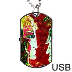 Dscf1676 - Roxana And Alexander Dog Tag Usb Flash (one Side) by bestdesignintheworld