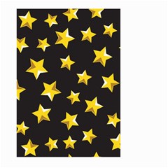 Yellow Stars Pattern Large Garden Flag (two Sides) by Sapixe