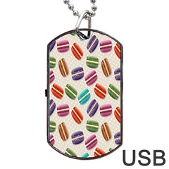 Macaron Macaroon Stylized Macaron Dog Tag Usb Flash (one Side) by Sapixe