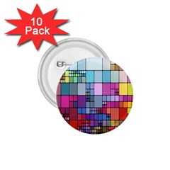 Color Abstract Visualization 1 75  Buttons (10 Pack) by Sapixe