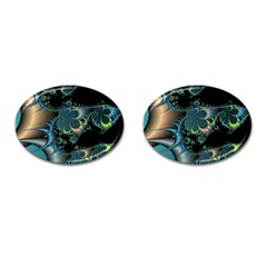 Fractal Art Artwork Digital Art Cufflinks (oval) by Sapixe