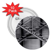 Architecture Stairs Steel Abstract 2 25  Buttons (10 Pack)  by Sapixe