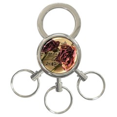 Sheet Music Manuscript Old Time 3-ring Key Chains by Sapixe