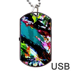 Tulips First Sprouts 6 Dog Tag Usb Flash (one Side) by bestdesignintheworld
