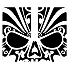 Tribal Sugar Skull Double Sided Flano Blanket (small)  by StarvingArtisan