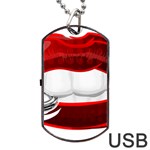 Bite Me Dog Tag USB Flash (One Side) Front