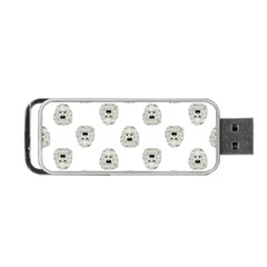 Angry Theater Mask Pattern Portable Usb Flash (two Sides) by dflcprints