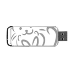 Cat Feline Cute Pet Animal Portable Usb Flash (one Side) by Simbadda