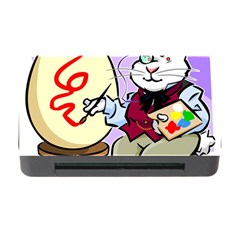 Bunny Easter Artist Spring Cartoon Memory Card Reader With Cf by Simbadda