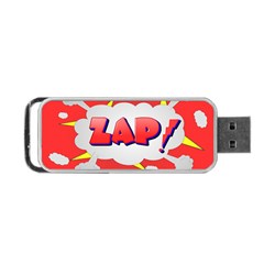 Comic Bubble Popart Cartoon Action Portable Usb Flash (one Side) by Simbadda